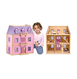 Melissa & Doug Multi-Level Wooden Dollhouse With 19pc Furniture