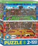 EuroGraphics Spot and Find Puzzle (2-Pack/100-Piece)