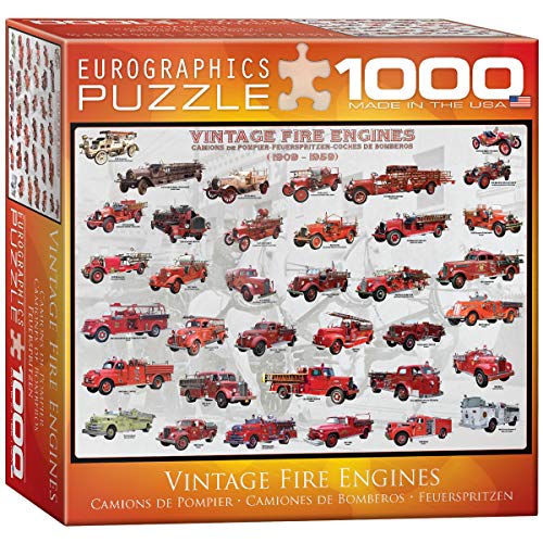 EuroGraphics Vintage Fire Engines Puzzle (Small Box) (1000-Piece)
