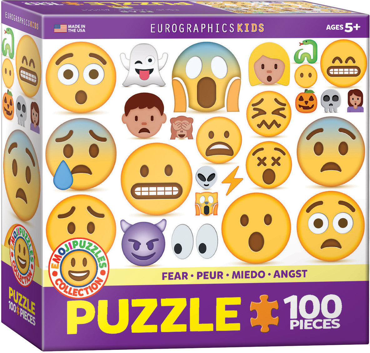 EuroGraphics Puzzles Fear - Emoji 100pc
