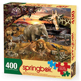 Springbok's 400 Piece Family Jigsaw Puzzle Wild Savanna