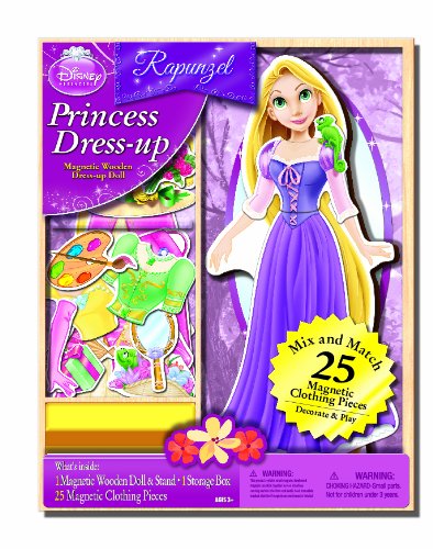 Bendon Disney's Tangled Wooden Magnetic Playset, 25-Piece