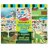 Melissa & Doug Habitats: Reusable Sticker Pad + Free Scratch Art Mini-Pad Bundle [41966]
