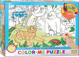 EuroGraphics Puzzles Jungle/ Color Me Puzzle - 100pc