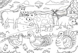 EuroGraphics Puzzles Farm/ Color Me Puzzle - 100pc