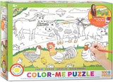 EuroGraphics Puzzles Farm/ Color Me Puzzle - 100pc