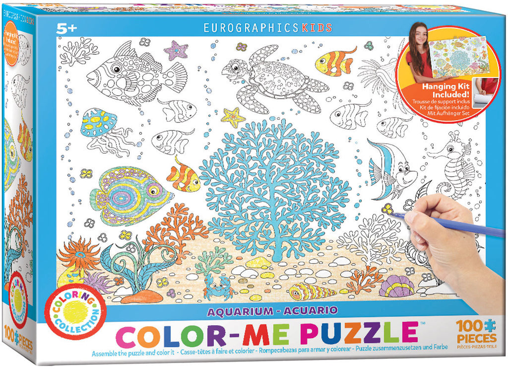 EuroGraphics Puzzles Aquarium/ Color Me Puzzle - 100pc