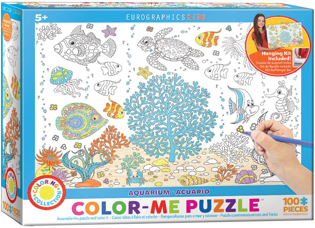 EuroGraphics Puzzles Aquarium/ Color Me Puzzle - 100pc