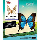 IncrediBuilds: Butterfly 3D Wood Model
