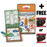 Melissa & Doug Numbers: Water Wow Activity Book & 1 Scratch Art Mini-Pad Bundle (05399)