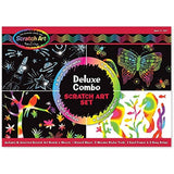 Melissa & Doug Deluxe Combo Scratch Art Set + Free Scratch Art Mini-Pad Bundle [59817]