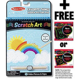 Melissa & Doug Favorite Things Hidden Picture: On-The-Go Crafts Book + Free Scratch Art Mini-Pad Bundle [94184]