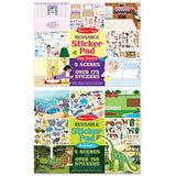 Melissa & Doug Reusable Sticker Pad Bundle - Play House and Habitats