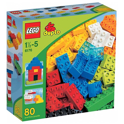LEGO 6176 DUPLO Basic Bricks Deluxe 80 Pcs
