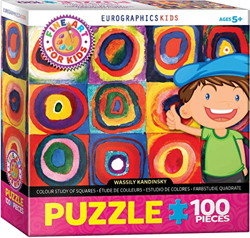 EuroGraphics Colour Study of Squares by Wassily Kandinsky 100-Piece Puzzle