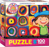 EuroGraphics Colour Study of Squares by Wassily Kandinsky 100-Piece Puzzle