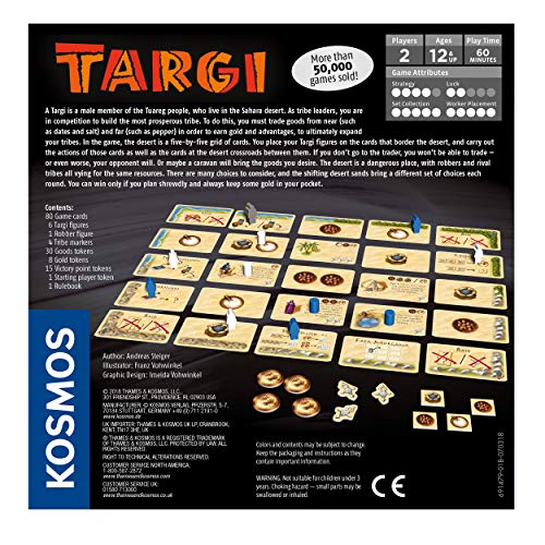 Thames & Kosmos | Targi | Two Player Game | Strategy Board Game | Golden Geek Award Nominee | Kennerspiel Des Jahres Award Finalist