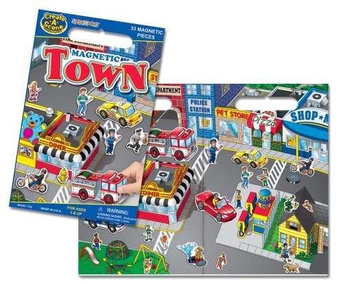 Create-A-Scene Magnetic Playset - Town
