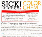 Sick Science Color Chem Kit, Discover the Science of Color with 9 Insanely Cool Experiments, Perfect Stem and Steam Chemistry Set - Ages 6 To 96