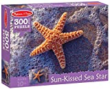 'Sun-Kissed Sea Star' 300-Piece Cardboard Jigsaw Puzzle + FREE Melissa & Doug Scratch Art Mini-Pad Bundle [89913]