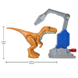 Fisher-Price Imaginext Jurassic World Dominion Atrociraptor 'Tiger' Dinosaur Toy with Removable Trap