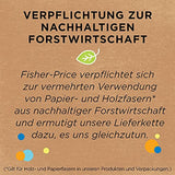 Fisher-Price Rock-a-Stack, Classic Ring Stacking Toy Made from Plant-Based Materials for Babies Ages 6 Months and Older