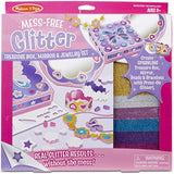 Treasure Box, Mirror & Jewelry Set: Mess Free Glitter Series + FREE Melissa & Doug Scratch Art Mini-Pad Bundle [93644]
