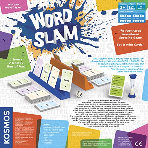 Thames & Kosmos Word Slam Party Game | Family Fun Game Night | Fast-Paced Word-Based Guessing Game | 3 or More Players | Parents' Choice Silver Award Winner | Spiel Des Jahres Recommended