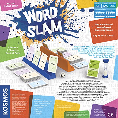 Thames & Kosmos Word Slam Party Game | Family Fun Game Night | Fast-Paced Word-Based Guessing Game | 3 or More Players | Parents' Choice Silver Award Winner | Spiel Des Jahres Recommended