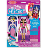Melissa & Doug Fancy Party Fashions - Mess Free Glitter Series + Free Scratch Art Mini-Pad Bundle [95129]