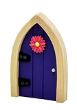 Irish Fairy Door Purple Arched FD554219