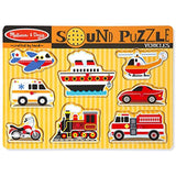 Melissa & Doug Sound Puzzle - Construction Tools and Vehicles