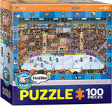 EuroGraphics Hockey Spot & Find 100 Piece Puzzle