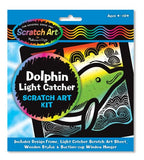 Melissa & Doug Dolphin Light Catcher Scratch Art Kit