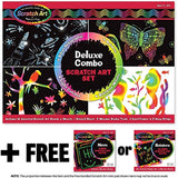 Melissa & Doug Deluxe Combo Scratch Art Set + Free Scratch Art Mini-Pad Bundle [59817]
