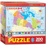 EuroGraphics Map of Canada Puzzle (200 Piece)