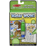 Melissa & Doug On the Go Water Wow! Pet Mazes Activity Pad (Reusable Water-Reveal Coloring Book, Refillable Water Pen)