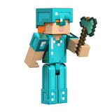 Minecraft 3.25-in Alex in Diamond Armor Action Figure w/1 Portal Piece & 1 Accessory