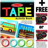 Melissa & Doug Tape Activity Book & 1 Scratch Art Mini-Pad Bundle (03574)