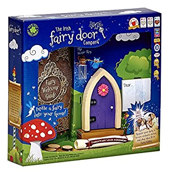 Irish Fairy Door Purple Arched FD554219