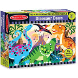 Melissa & Doug Dinosaur Dawn: 24-Piece Floor Puzzle + Free Scratch Art Mini-Pad Bundle [44257]