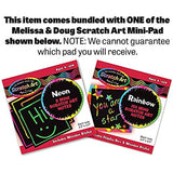 Melissa & Doug Shark Bait Game - Family Game & 1 Scratch Art Mini-Pad Bundle (09454)