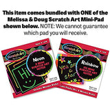 Turn & Tell Clock + 1 Melissa & Doug Scratch Art Mini-Pad Bundle (42840)