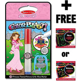 Melissa & Doug Princess: ColorBlast! Coloring Book + FREE Scratch Art Mini-Pad Bundle [53563]