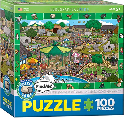 A Day at the Zoo - Spot and Find Puzzle, 100-Piece