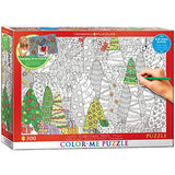 EuroGraphics Christmas Trees Color Me Puzzle (300 Pieces)