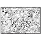 Melissa & Doug Jumbo Color-in Poster - Tropical Sea Life