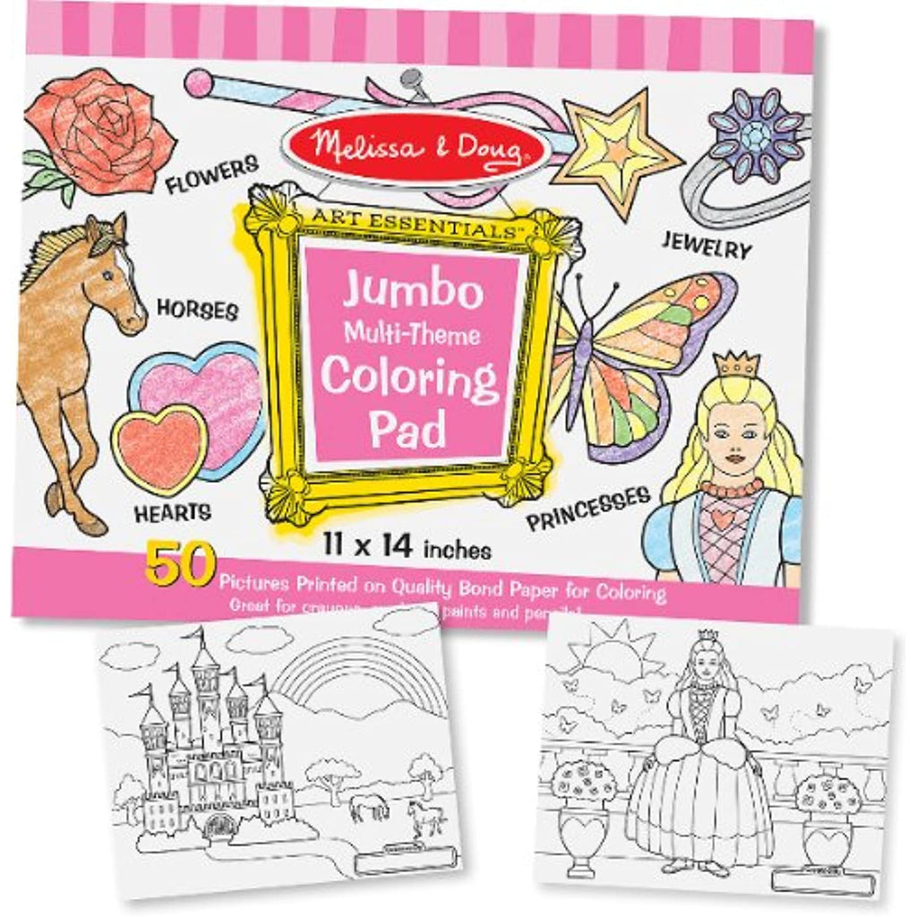 Melissa & Doug Jumbo Coloring Pad - Pink (11" x 14") Case Pack 3