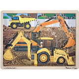 Construction: 24-Piece Jigsaw Puzzle+ FREE Melissa & Doug Scratch Art Mini-Pad Bundle [90643]