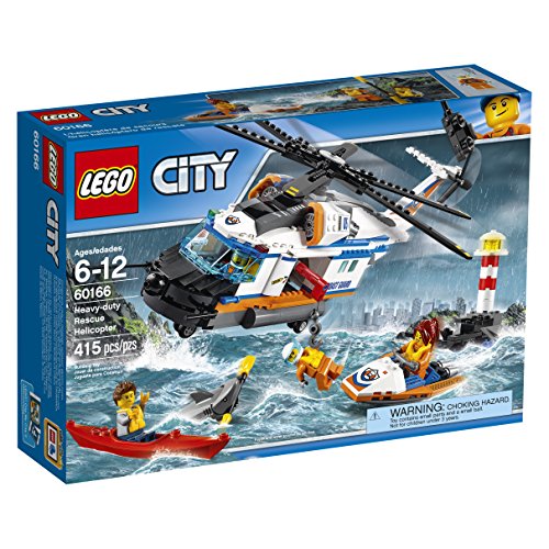 LEGO City Coast Guard Heavy-Duty Rescue Helicopter 60166 Building Kit 415 Piece